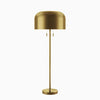 Dom Floor Lamp in Satin Brass
