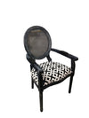 Ebonized Dining Armchairs w/ New Upholstery - LLC