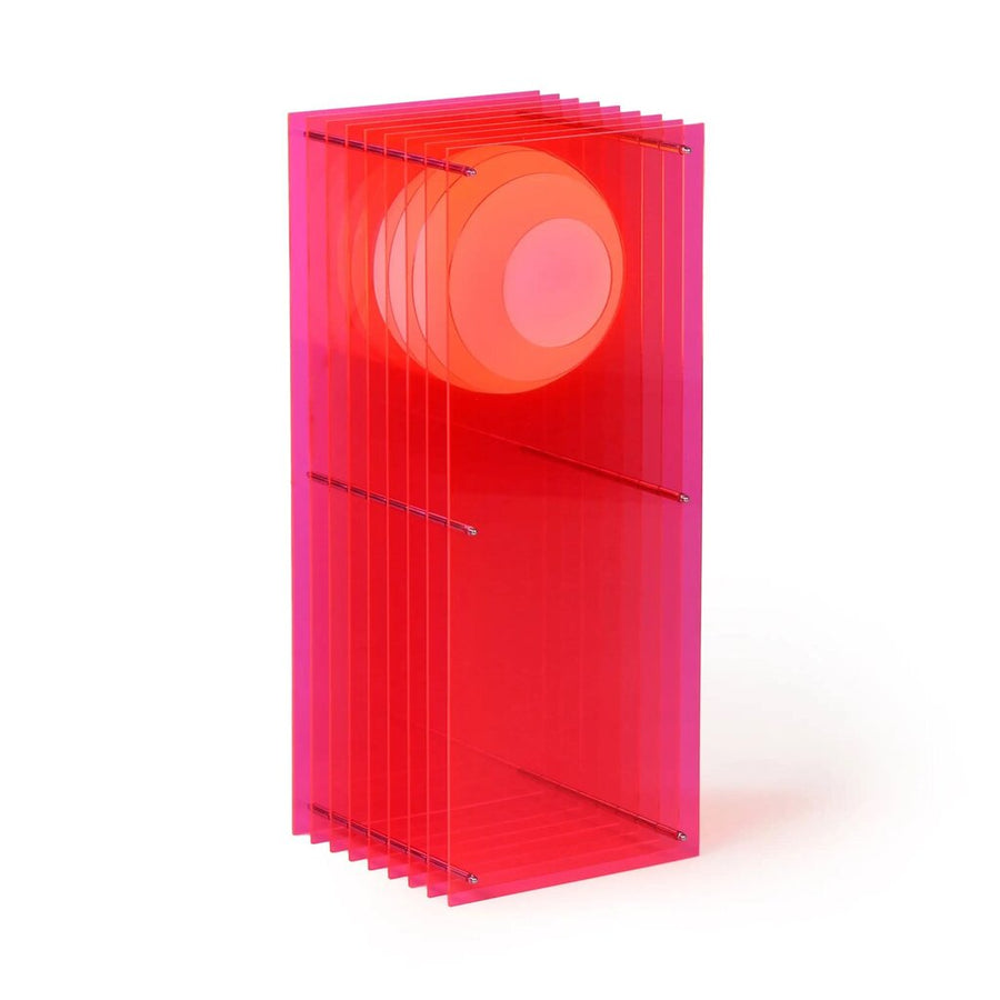 LớP Big Rectangle in Electric Pink  Acrylic