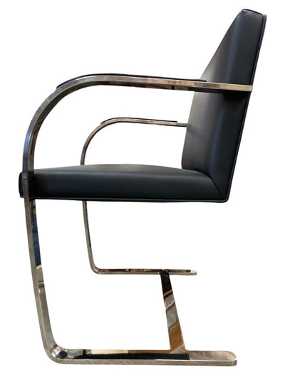 Knoll Brno Black Leather Chair