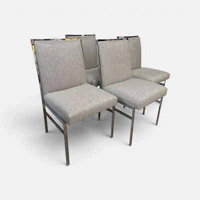 Mid Century Modern Chrome Dining Chairs (Set of 4)