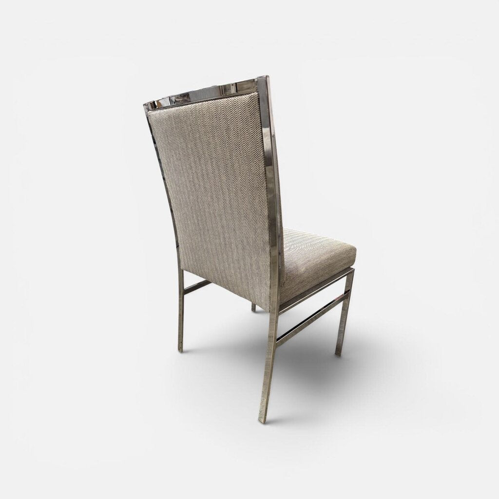 Mid Century Modern Chrome Dining Chairs (Set of 4)
