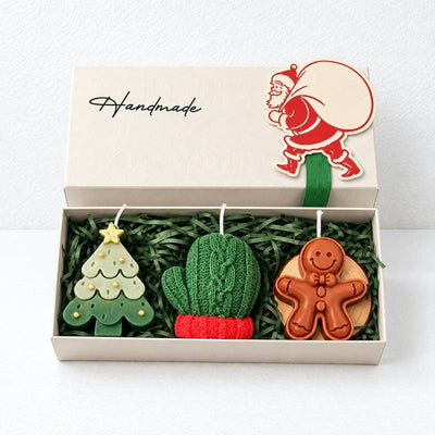 CouldNook Christmas Candle Gift Set - Sculpted Trio Box: Style3 / F