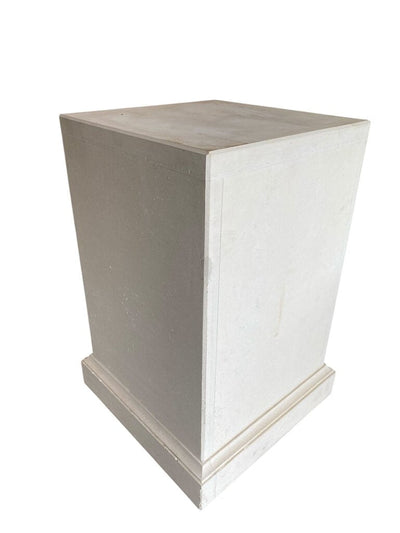 White Square Garden Pedestals