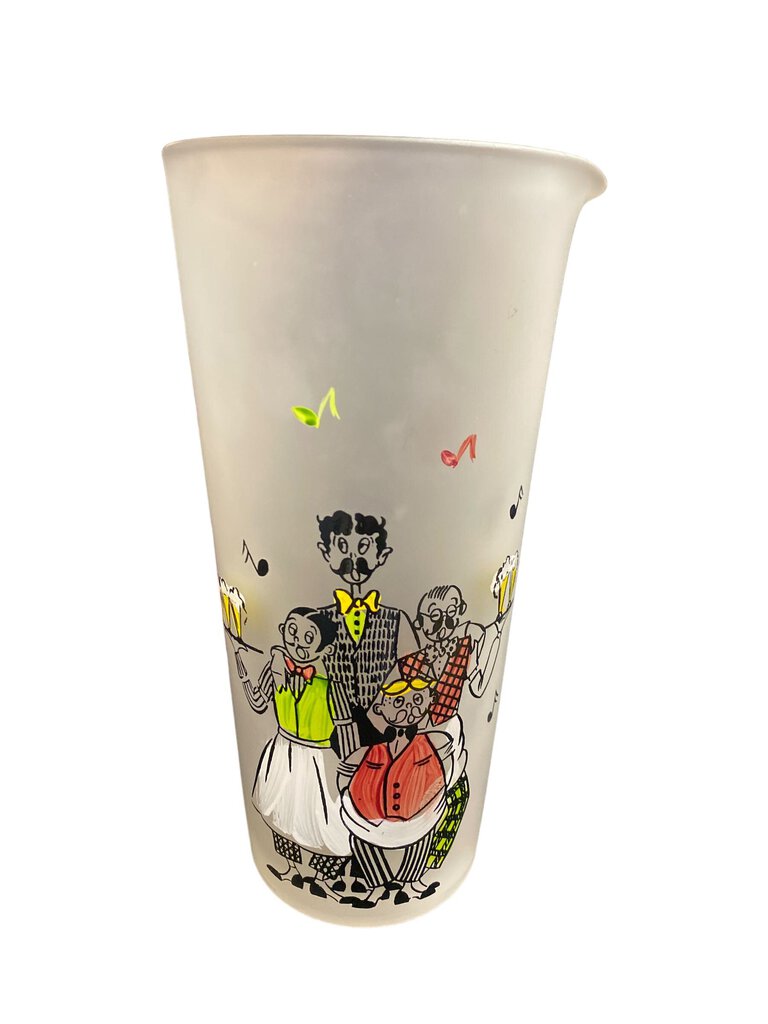 Vintage Gay Fad Hand Painted Martini Pitcher