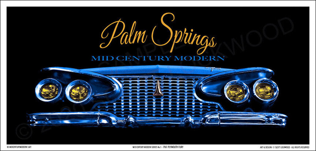Palm Springs Mid Century Modern 1961 Plymouth Front End by Scott Lockwood