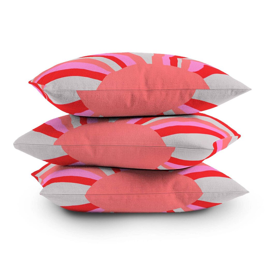 Sunshinecanteen Sunshine 24" Love Coral Throw Pillow