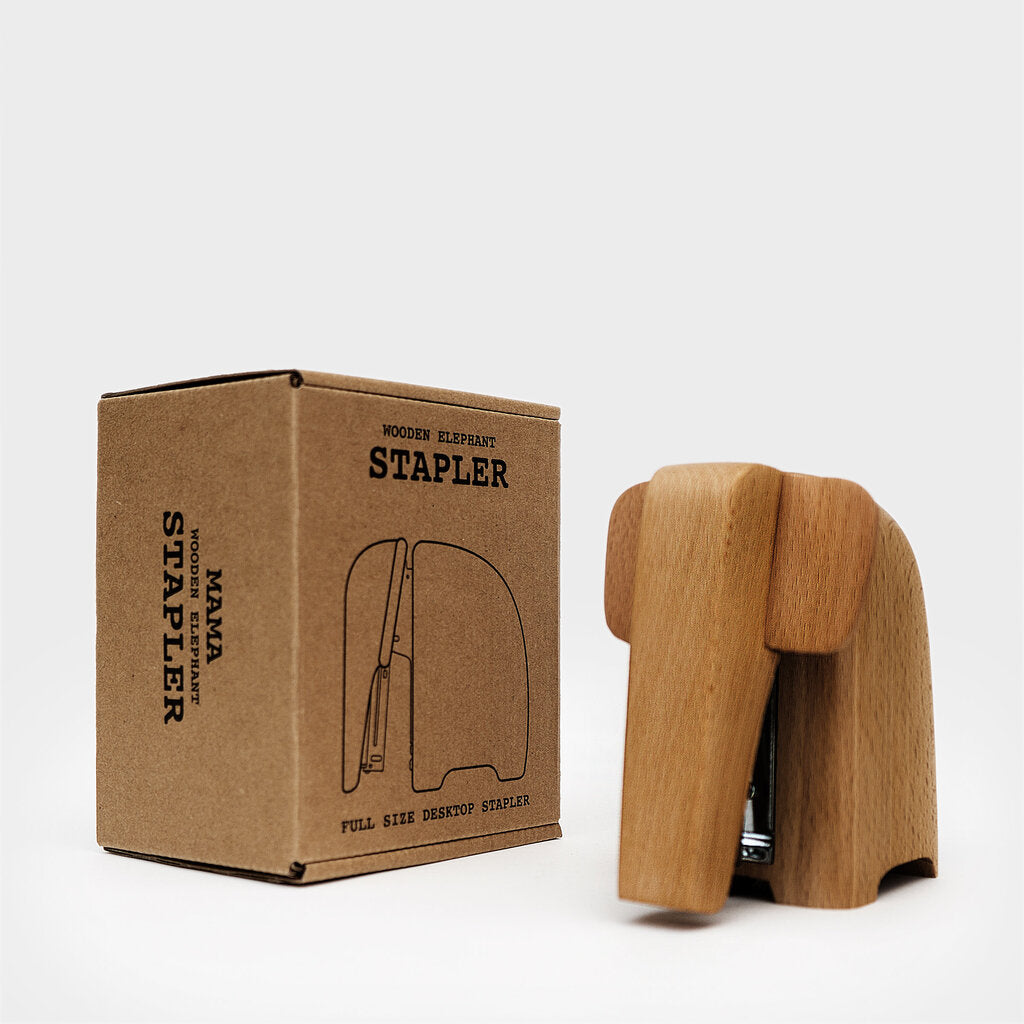 Wooden Elephant Stapler