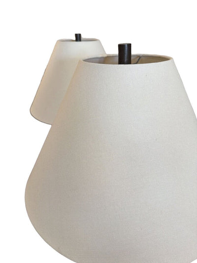 PAIR Putney Lamps in Antiqued Aluminum (Set of 2)