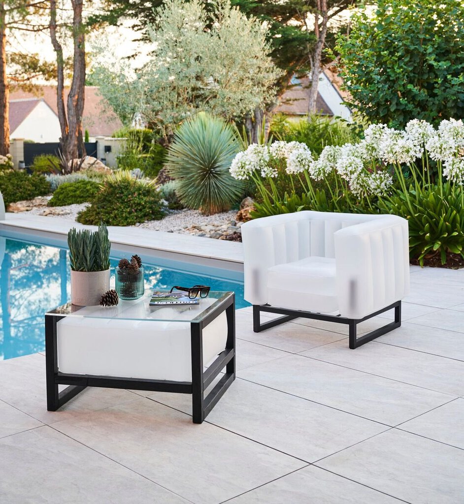 Yomi Armchair in Frosted White