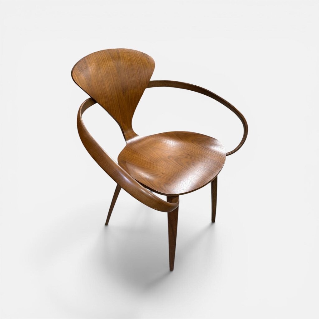 Four Authentic Cherner Chairs in Walnut (COMPARE TO DWR $1769 RETAIL PER CHAIR) (Set of 4)