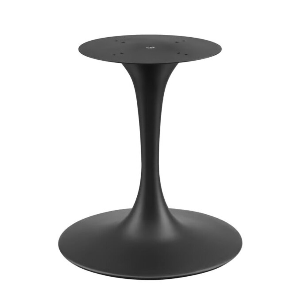 Tulip Dining Table 78" Oval Black Artificial Marble w/ Black Base 78" L x 27.5" W x 28.5" H