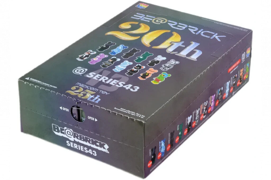 Medicom Toy Series 43 Bearbrick Be@rbrick Case of 24 pcs