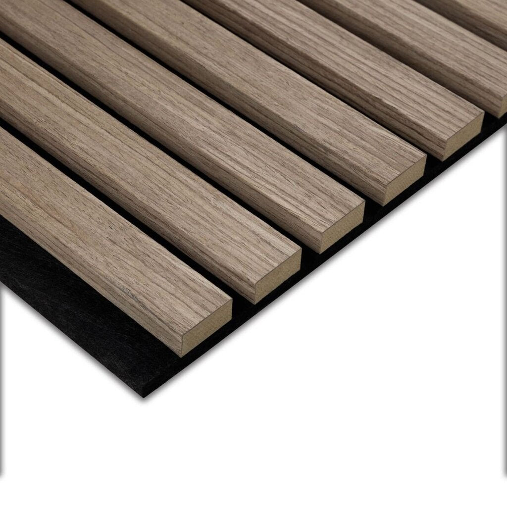 Wood Veneer Acoustic Wall Panels in "Fawn" Shade