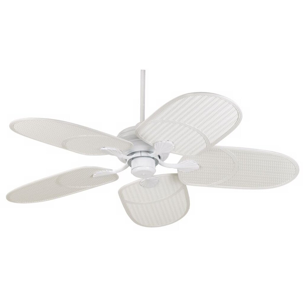 Casa Vieja 52" Tropical White Outdoor Ceiling Fan