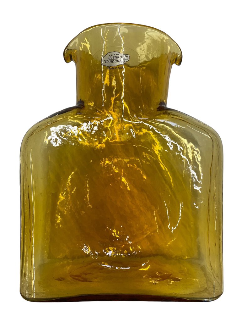 Blenko Mid Century Water Decanter in Gold