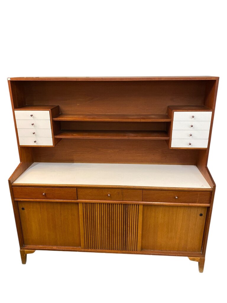 Dillingham Mid Century Walnut Server and Display/Storage