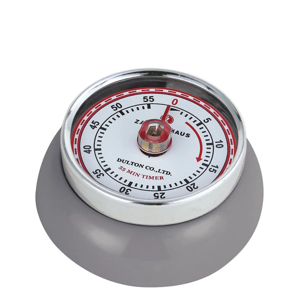 "Retro" Kitchen Timer, Cool Gray   , 2.75" X 1.25"