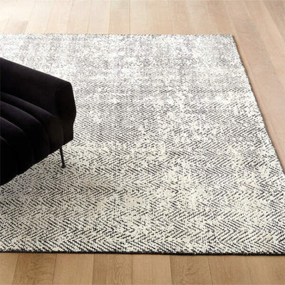 CB2 Snakeskin Pattern 10x14  Wool-Cotton Blend Area Rug