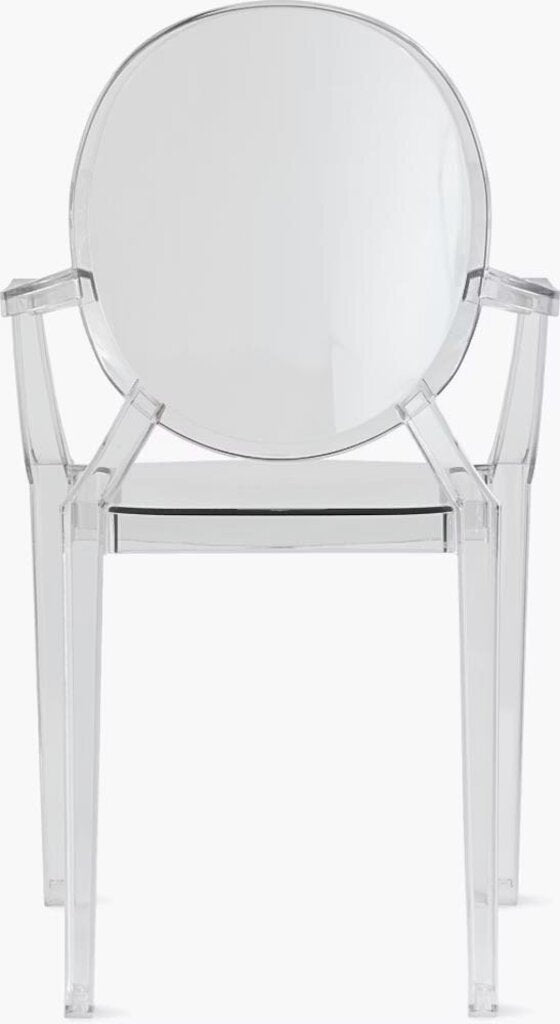 Ghost Chair in Clear w/ Pink Pillow