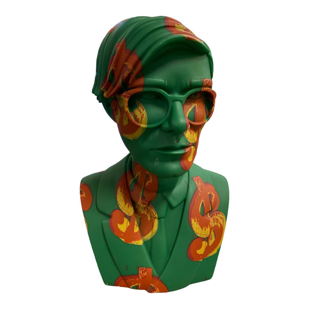Andy Warhol Limited Edition 12" Bust Dollar Sign  Vinyl Art Sculpture