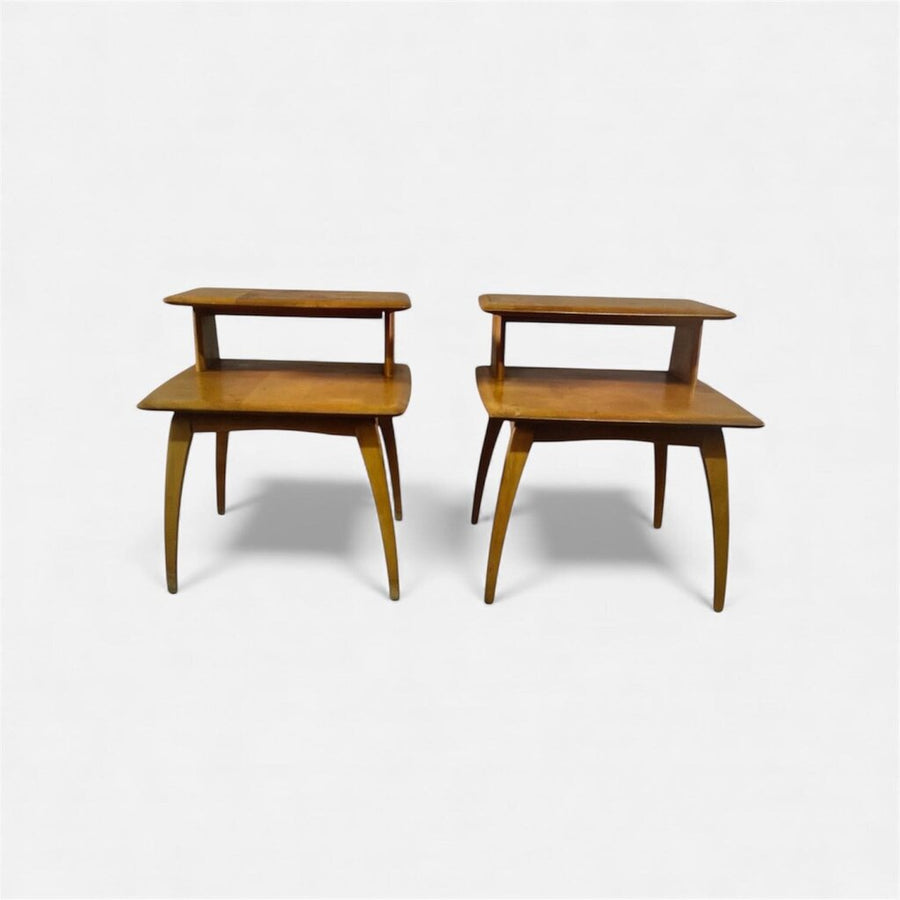Mid Century Pair of Nightstands or Side Tables by Heywood Wakefield (Set of 2)