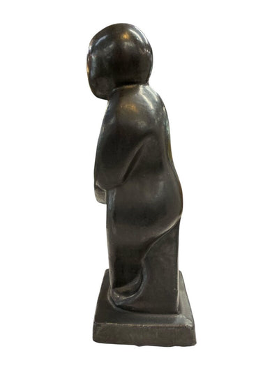 Vintage Black Sculpture  Studio Pottery GOL Pottery
