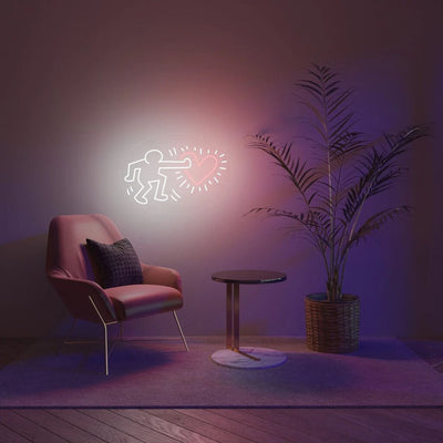 Send Love Yp X Keith Haring LED Neon Sign