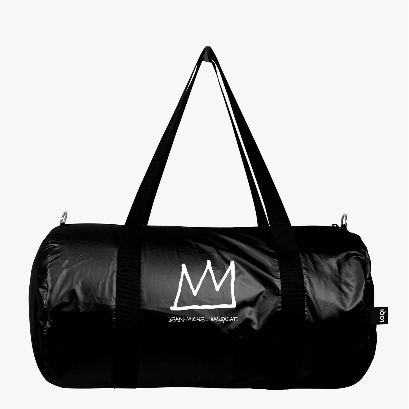 JEAN-MICHEL BASQUIAT Crown Black Metallic Weekender