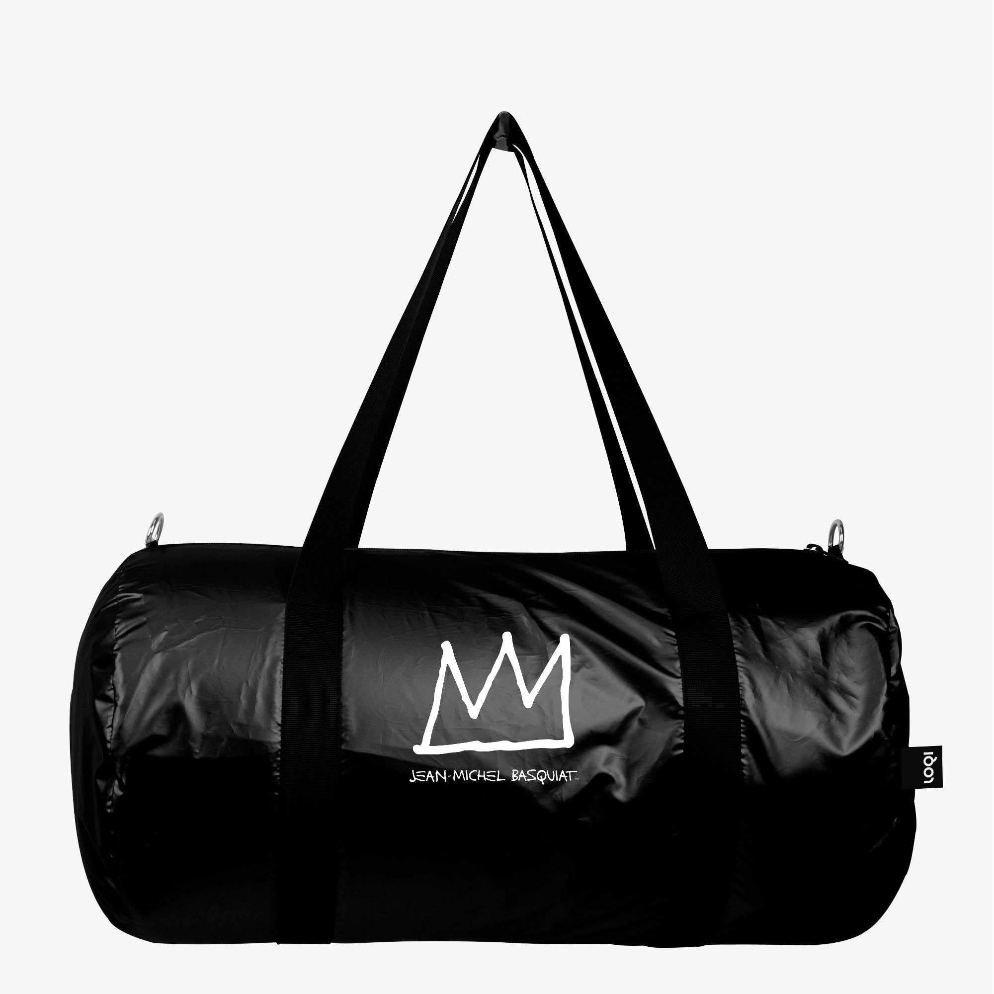JEAN-MICHEL BASQUIAT Crown Black Metallic Weekender