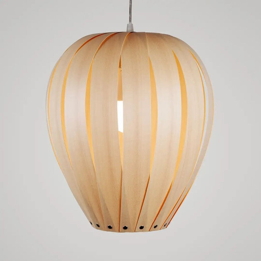 Balloon Lamp, Contemporary Geometric Wooden Pendant Light For Modern Space