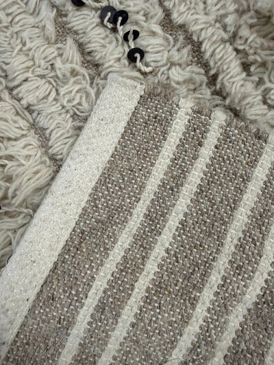 Vintage Moroccan Handwoven Sequins Rug