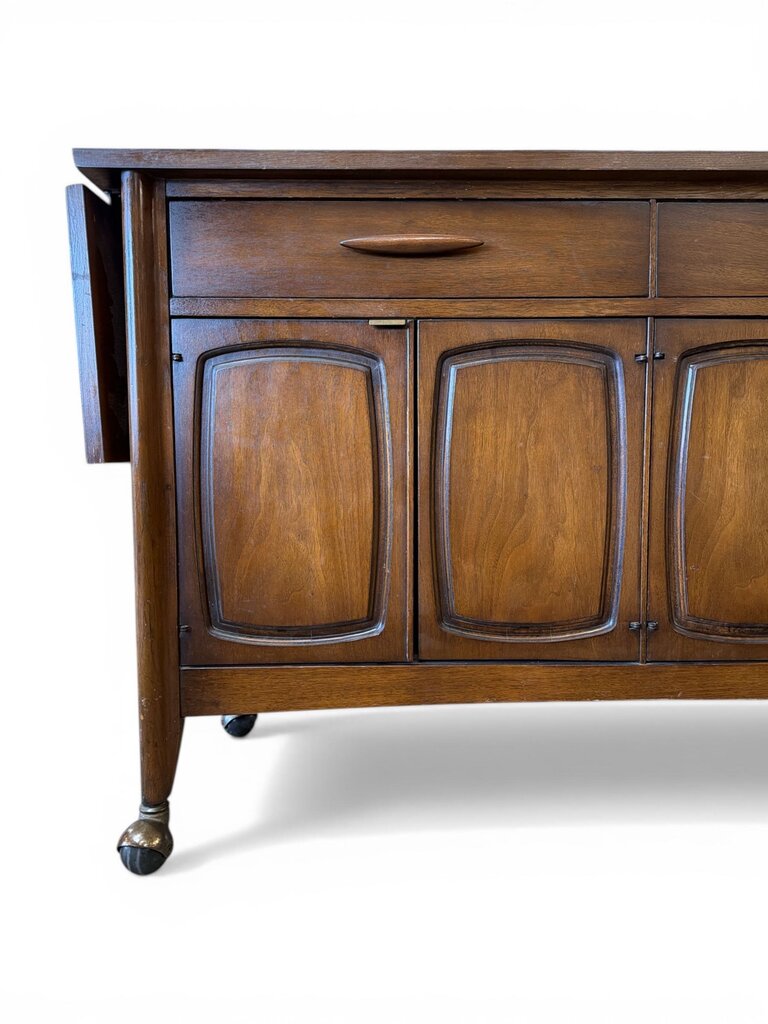 Mid Century Broyhill Emphasis Expanding Service Cart