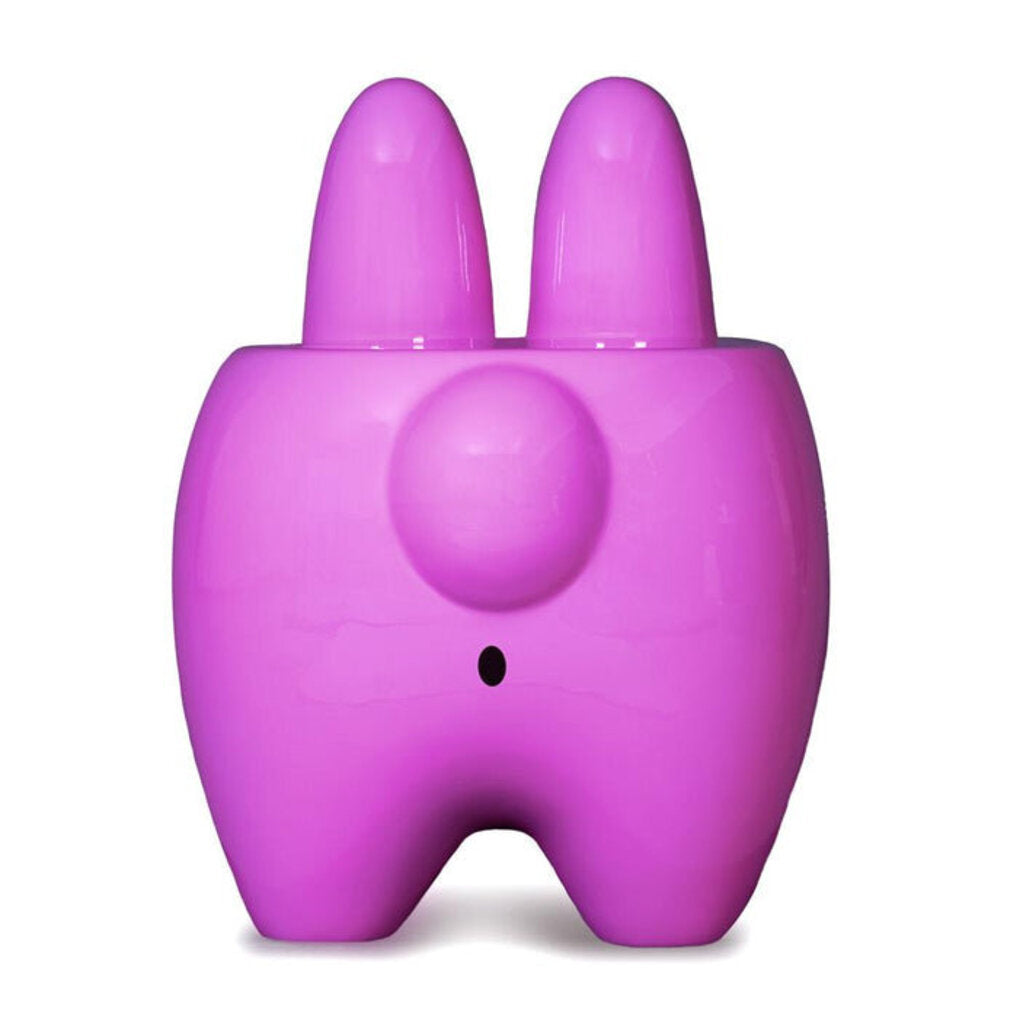 KIDROBOT ART GIANT PINK STACHE HAPPY LABBIT STOOL BY FRANK KOZIK