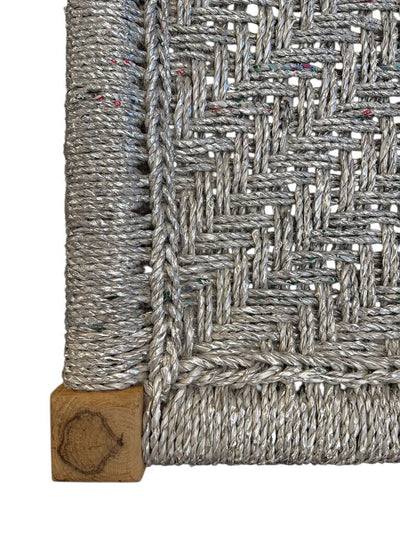 Handmade Upcycled Plastic Woven Rope Sitting Stool