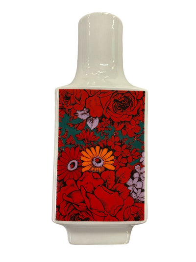 8.25" Tall Bavarian Wunsiedel Deco Vase with Floral Pattern
