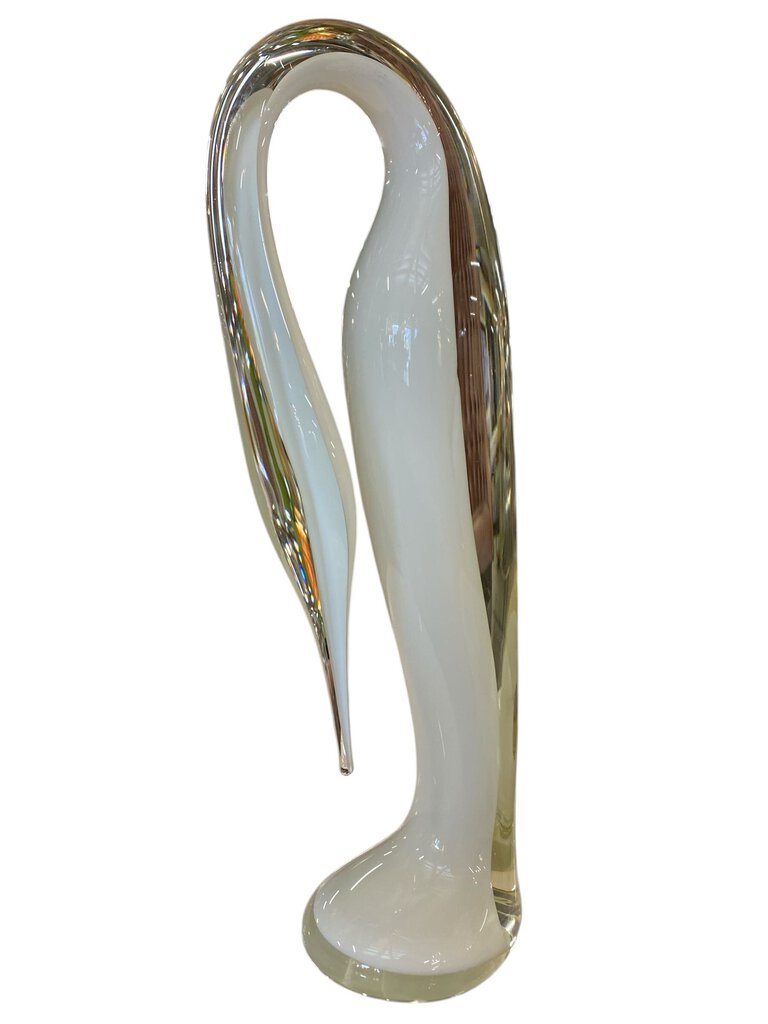 Mid 20th Century Menata Anatra Murano Art Glass Stylized Bird - Artist  Signed as Gift