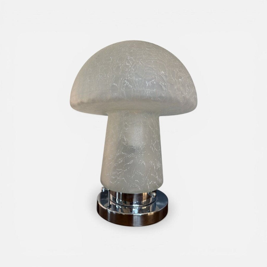 Bauhaus Mid Century Chrome Mushroom Lamp