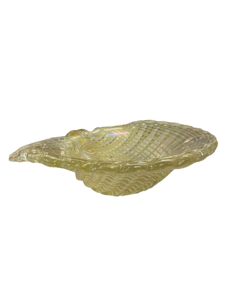 Mid Century Barovier Murano Gold Fleck Monumental Display Bowl