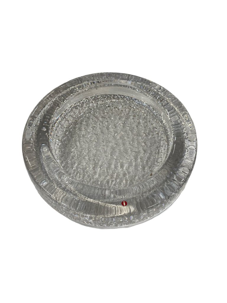 iittala Mid Century Crystal Ashtray - Catchall Finland (Large)