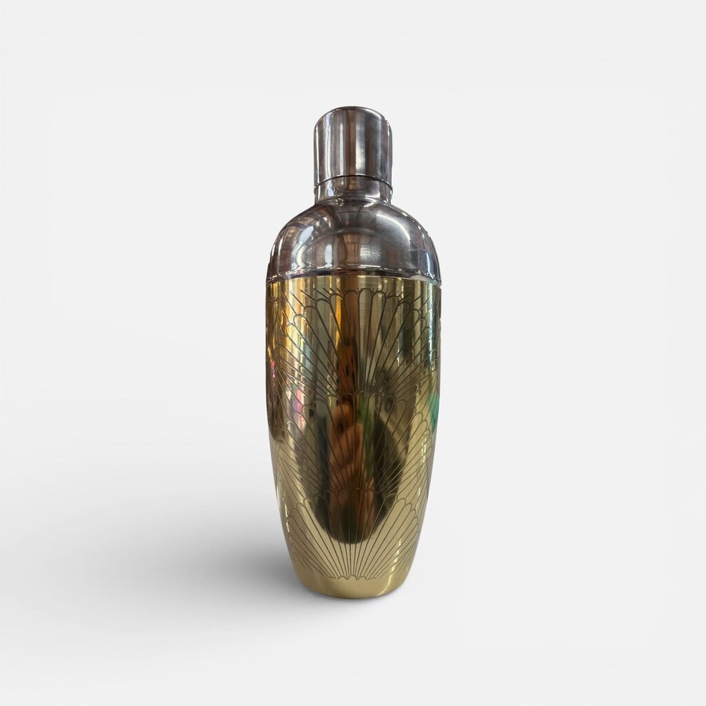Brass and Chrome Cocktail Bullet Shaker