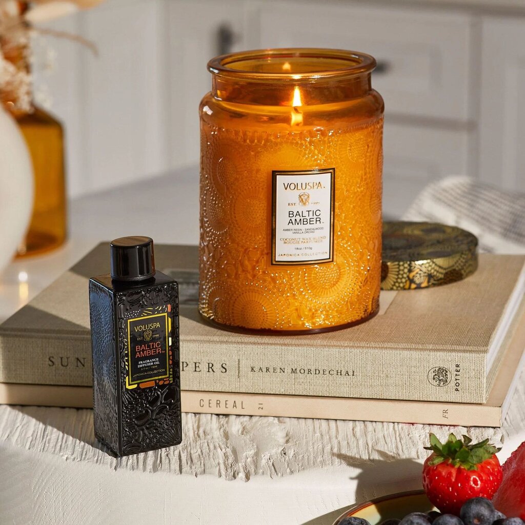 Voluspa Baltic Amber 18oz Large Jar Candle