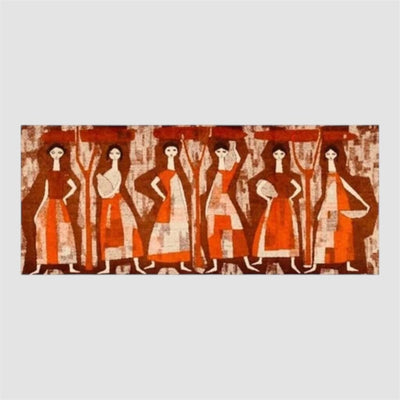 Mid Century Laszlo Pesci Post-Cubist Silk Blend Tapestry