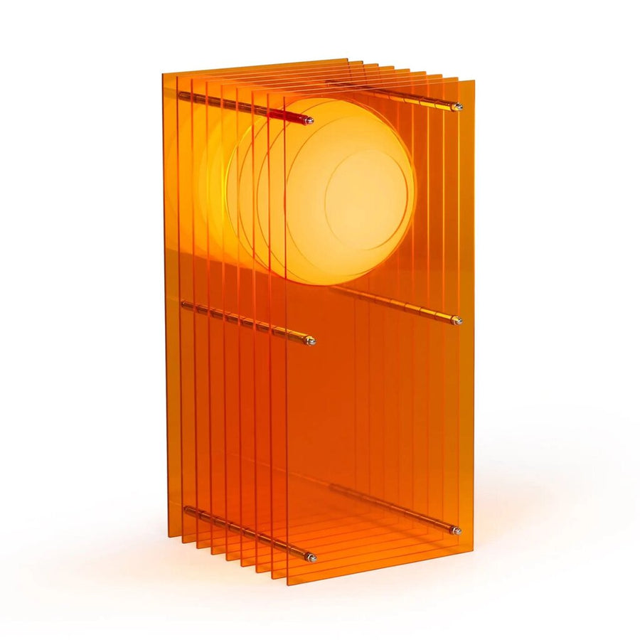 Lớp Small Rectangle Orange Acrylic Lamp