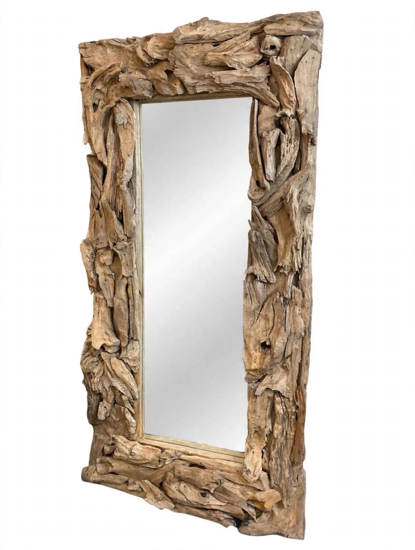 Driftwood Frame Statement Mirror 77" x 39"