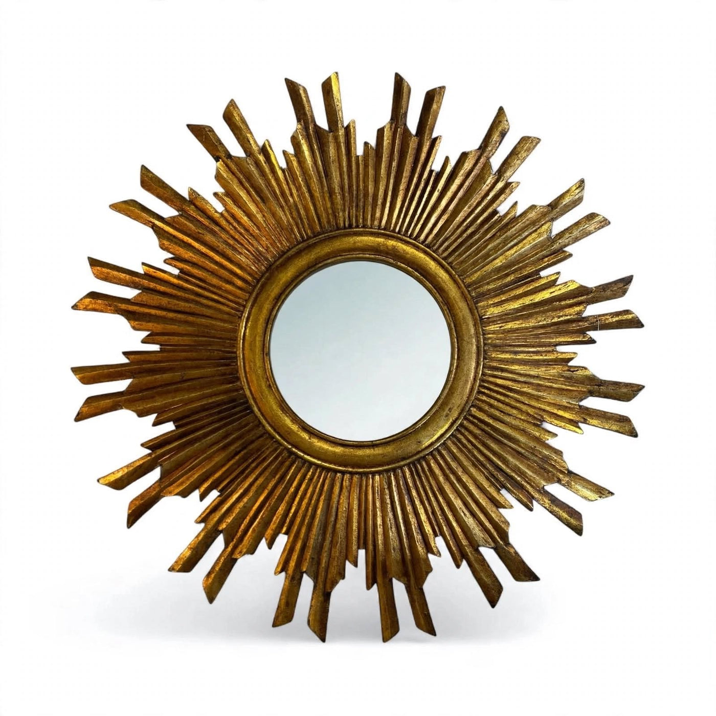 Hollywood Regency Gilt Starburst Mirror