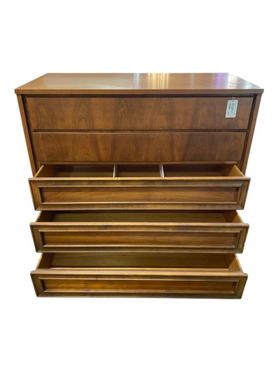Mid Century Modern Walnut Highboy by Union Furniture