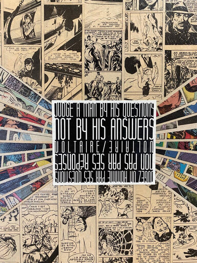 Judge a Man by His Questions Original Art by Fernando del Rosario, 2016