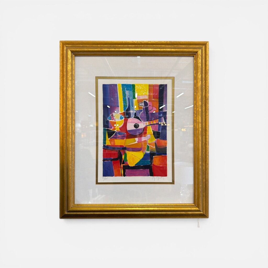 Mid Century French Numbered Lithograph by Marcel Mouly