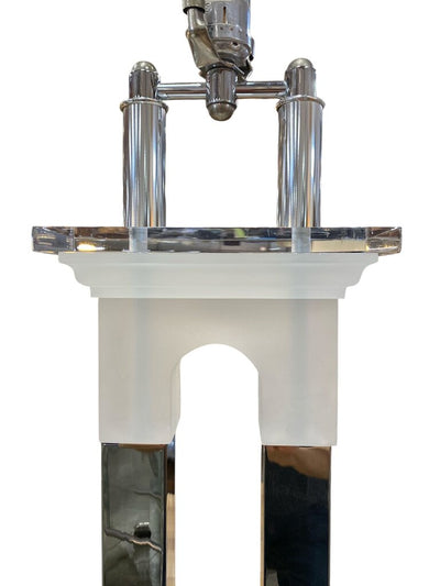Lucite and Chrome Table Lamp